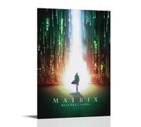 WHBRFO The MatrixPoster Bedroom Aesthetic Art Poster Decoration Decorative Wall Art Painting Canvas Mural Living Room PaintingFrame-style24x36inch(60x90cm)