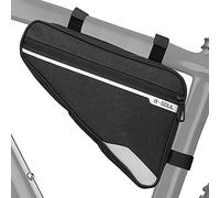 WHC Bicycle Triangle Frame Bag, Waterproof Reflective Bike Handlebar Bag Phone Money Bike Tube Bag, Repair Tool (1.5L)