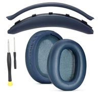 WHCH720N Ear Pad and Headband Cushion Replacement Set, Blue | Protein Leather Bundle for Headphone Home Repair Care