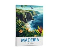 WHCHEEH Madeira Portugal Vintage Travel Posters 12x18inch(30x45cm) Canvas Art Print Wall Art Decor Picture