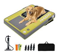 WHDCYD Inflatable Pup Plank Dog Float Floating Ramp Ladder for Pools Boats Docks Dog On Water Ladder Steps for Swimming Pets Up to 200 Pounds Water Bed for Human