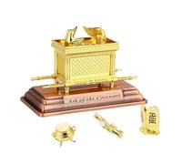 Whdifsag Ark of The Covenant Model Replica - Biblical Tabernacle with Aaron's Rod, Manna & Stone Tablets for Collectors, Religious Decor, Bible Study（Small）