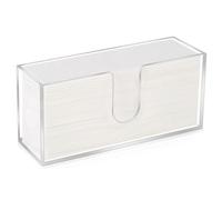 Whdiystella Acrylic Paper Towel Dispenser, Paper Towel Holder Countertop Clear Multi Trifold Napkin Holder, Suitable for Z-fold, C-fold or MultiFold Paper Towels for Bathroom, Toilet, Kitchen