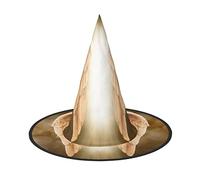 WHDNZZSY Angel Wing Print Halloween Witch Hat for Women Cosplay Costume Dress Up Halloween Party Decoration