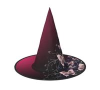 WHDNZZSY beautiful butterflies Print Halloween Witch Hat for Women Cosplay Costume Dress Up Halloween Party Decoration