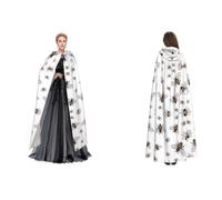 WHDNZZSY Funny Bees Print Halloween Hooded Cloak for Men Women