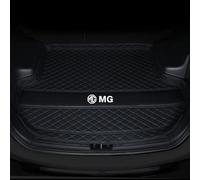 WHDPPP Tailored Car Boot Mat for MG HS 2018-2024 | Leather Rear Trunk Liner with Raised Edges | All Weather Cargo Tray | Floor Guard Cover | Waterproof Protector Carpet, Black