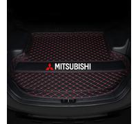 WHDPPP Tailored Car Boot Mat for Mitsubishi Outlander 7 Seats High Configuration 2013-2016 | Leather Rear Trunk Liner with Raised Edges | Cargo Tray | Floor Guard Cover | Waterproof Protector Carpet