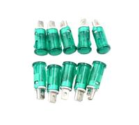 WHDsunQQ Motorcycle Turning Indicators 10 Stuks 220V 110V 12V/ 24V DC Panel Mounting For Neon Indicator Rood Groen Gele Lichten 10Mm MDX-11A For Pilot Guiding Signal Lamp