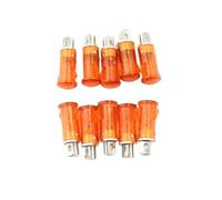 WHDsunQQ Motorcycle Turning Indicators 10 Stuks 220V 110V 12V/ 24V DC Panel Mounting For Neon Indicator Rood Groen Gele Lichten 10Mm MDX-11A For Pilot Guiding Signal Lamp