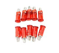 WHDsunQQ Motorcycle Turning Indicators 10 Stuks 220V 110V 12V/ 24V DC Panel Mounting For Neon Indicator Rood Groen Gele Lichten 10Mm MDX-11A For Pilot Guiding Signal Lamp