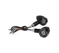 WHDsunQQ Motorcycle Turning Indicators 2PCS/1Pair Motorcycle Turn Signal Indicators Stop Light Black Rear Lights Signals Led 12v For Chopper