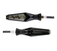 WHDsunQQ Motorcycle Turning Indicators Motorcycle Turn Signal Lamp Beat Electrocardiogram Water Flowing Indicators Amber Blinkers Motorbike 4Pcs