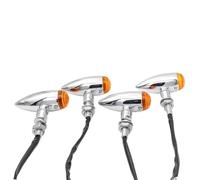 WHDsunQQ Motorcycle Turning Indicators Motorcycle Turn Signals Amber Light For Shadow For Spirit VLX600 VT700 VT750 VT1100 VT1300 VTX 1300 C R S RETRO 4X