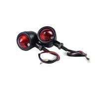 WHDsunQQ Motorcycle Turning Indicators Universal Motorcycle Bullet 12v LED Turn Signals Amber & Red Brake Running Light Lights Accessories