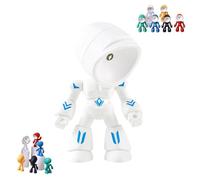 WHDYJZD Lonely Robot Light, Mini Creative Robot Table Lamp, Magnetic Cartoon Cute LED Robotic Night Light, Adorable Desk Companion & Creative Table Lamp for Bedroom, Living Spaces, Gift (White)
