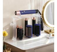 WHEARTED Acrylic Holder Organizer Compatible with Airwrap of Dyson | Airwrap Attachments, Airwrap Holder Stand Storage, Countertop Airwrap Styler Rack Compatible with Airwrap Accessories