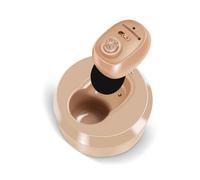 (wheat, 1 Pcs) Nano Invisible Hearing Aid Rechargeable For Deafness High Power Sound Amplifier Digital Hearing Amplifier For Senior