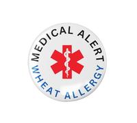Wheat Allergy Medical Alert Logo Badge 1in 25mm
