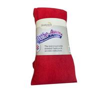 Wheat and Lavender Filled Body Wrap - Microwavable Wheat Bag - Microwave Heat Pad Soothing Hot Pack -Blue Fleece (Red)