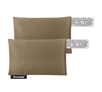 Wheat Bag Microwave Small Rectangle (15cm) Heat Pack - Pack of 2 (Premium Cotton Fabric - Chocolate with Lavender)