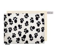 Wheat Bag Pet Heating Pad (40cm x 30cm) - (Fleece Fabric - Paws Print with Removable Cover)