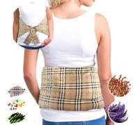 Wheat Bags for Back Pain Relief - Microwave Heat Pads for Lower Back (60x20 cm) - Heat and Cold Pack Microwavable - Washable Cover, 100% Cotton Fabric and Lavender (Oxford)