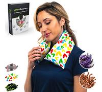 Wheat Bags for Neck Pain Relief - Neck Warmer Microwave (60x15 cm) - Heating Pads Microwave - Hot & Cold Pack Microwavable - Washable Cover, 100% Cotton Fabric & Lavender