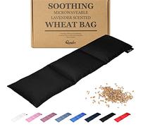 Wheat Bags Microwavable, Black, Reusable Heating Pad for Pain Relief
