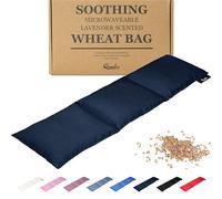 Wheat Bags Microwavable, Dark Blue, Reusable Heating Pad for Pain Relief