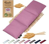 Wheat Bags Microwavable, Mauve, 3-Chamber Heating Pad for Pain Relief