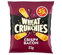Wheat Crunchies Bacon Crisps 32g, 55p PMP | Case of 30