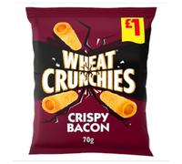 Wheat Crunchies Bacon Crisps 70g, x Case of 16