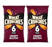 Wheat-Crunchies Bacon Multipack Crisps 6 x 20g, Smoky Bacon Flavour Savoury Crisps Multipack (pack of 2)