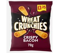 Wheat Crunchies Crispy Bacon 16 x 70g Party, Lunchbox, On The Go, Savoury Snacks Crisps Retro Snacks Full Box Chips PMP£1.25 Delicious Flavour Suitable for Vegetarians