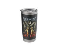 Wheat Farmer Grain Farming Stainless Steel Insulated Tumbler