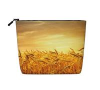 Wheat Field A Versatile Travel Makeup Bag, Ideal for Daily Routines and Business Journeys