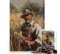 Wheat Field Farmer Adult Jigsaw Puzzle1000 Pieces Mind Wellness Serene Activity Sharp Edges (38x26cm)