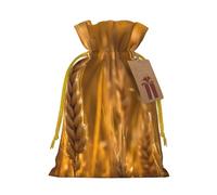 Wheat Field Print Charming Gift Bag,Cloth Gift Bags With Drawstring,Perfect For Small Gifts And Jewelry