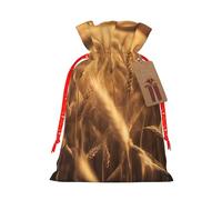 Wheat Field print Drawstring Gift Bag for Wedding Party Birthday Unique Present Bag Reusable Canvas Bag,1 Piece M