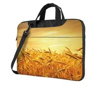 Wheat Field Print Stylish Laptop Bag Portable Single-Shoulder Case For Briefcase For Work Travel