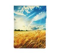 Wheat Field Printed Laptop Sleeve Bag 13-Inch - Leather Laptop Sleeve Case Shockproof Protective Computer Cover Bag
