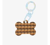 Wheat Field Printing Bone Shape Dog Tags Double Sided Personalized Pet Pendants for Dogs and Cats