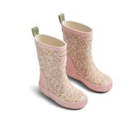 Wheat Girl's Mädchen Gummistiefel Kinder Welly Wasserdicht Rain Boot, 9427 Ivory Flower Meadow, 6 UK Child