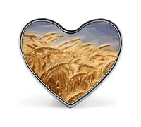 Wheat Harvest Button Pin Design Your Own Personalized Pin Cute Button Badge Exquisite Heart Badge Fashion Brooch Metal Decorative Lapel Pins for Hat Clothes Backpack