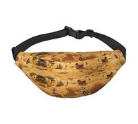 wheat harvest Large Fashion Crossbody Waist Bag, Travel Casual Boys Waist Bag, Suitable for Sports, Running, Cycling, Traveling, Fishing