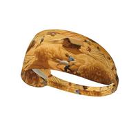 Wheat Harvest Outdoor Sports Sweat-Absorbing Headband, Fitness Sports Yoga Cycling Headband, Sports Elastic Headband,