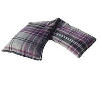 Wheat Heat Pack Cotton Tartan Microwave Wheat Bag Lavender Scented, Purple