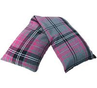 Wheat Heat Pack Cotton Tartan Microwave Wheat Bag Unscented, Cerise