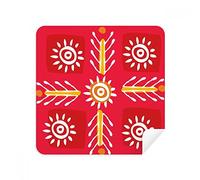 Wheat Mexico Totems Ancient Civilization Drawing Glasses Cleaning Cloth Phone Screen Cleaner Suede Fabric 2pcs